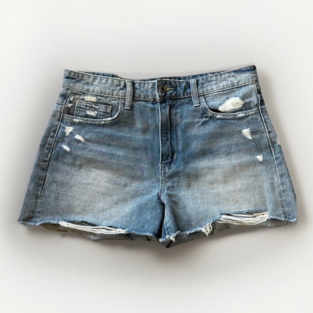 Vervet Blue Denim Distressed Shorts
